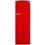 Nordmende RET341RAPLUS 60cm Wide Retro Freestanding Fridge - Red