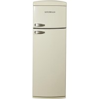 NordMende RET347CAPLUS Freestanding Retro Top Mount Fridge Freezer Cream
