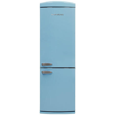 Nordmende RETNF368BLUEAPLUS 190x61cm No Frost Freestanding Fridge Freezer - Gloss Blue