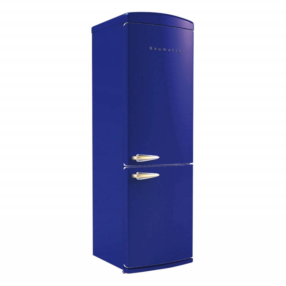 Baumatic RETRO.COBLU Retro Style Frost Free Blue Freestanding Fridge