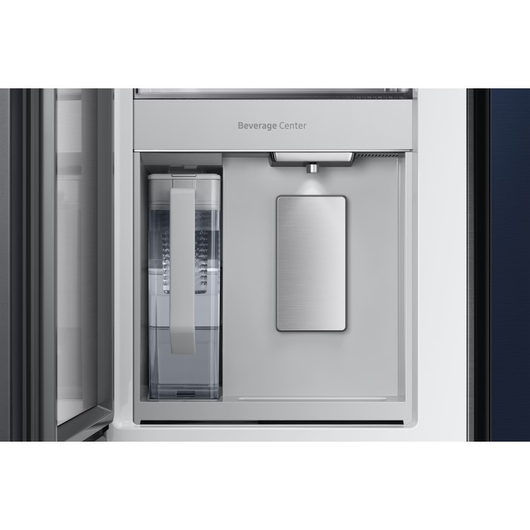 Refurbished Samsung RF23BB860EQNEU 641 Litre American Fridge Freezer With Beverage Centre Metal Navy