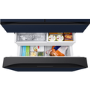 Refurbished Samsung RF23BB860EQNEU 641 Litre American Fridge Freezer With Beverage Centre Metal Navy