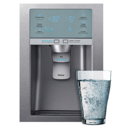 GRADE A3 - Samsung RF24HSESBSR 493L American Freestanding Fridge Freezer - Stainless Steel
