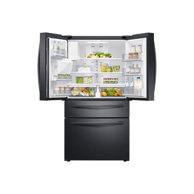 Refurbished Samsung RF24R7201B1 Freestanding 521 Litre 75/25 American Fridge Freezer With Ice And Water Dispenser Black