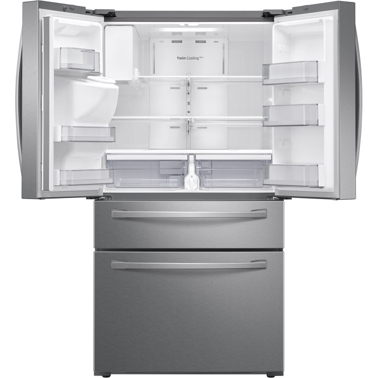 GRADE A2 - Samsung RF24R7201SR Freestanding American Fridge Freezer With Ice And Water Dispenser - Silver