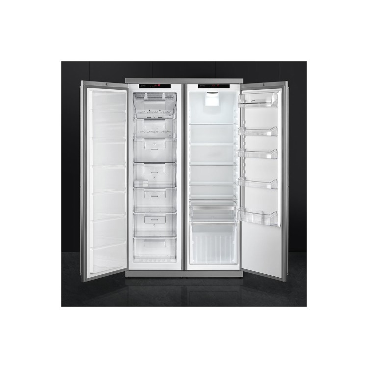 Smeg RF354RX 54cm Wide Freestanding Larder Fridge - Stainless Steel