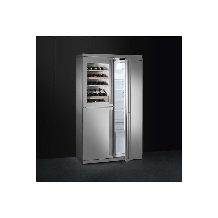 Smeg RF354RX 54cm Wide Freestanding Larder Fridge - Stainless Steel