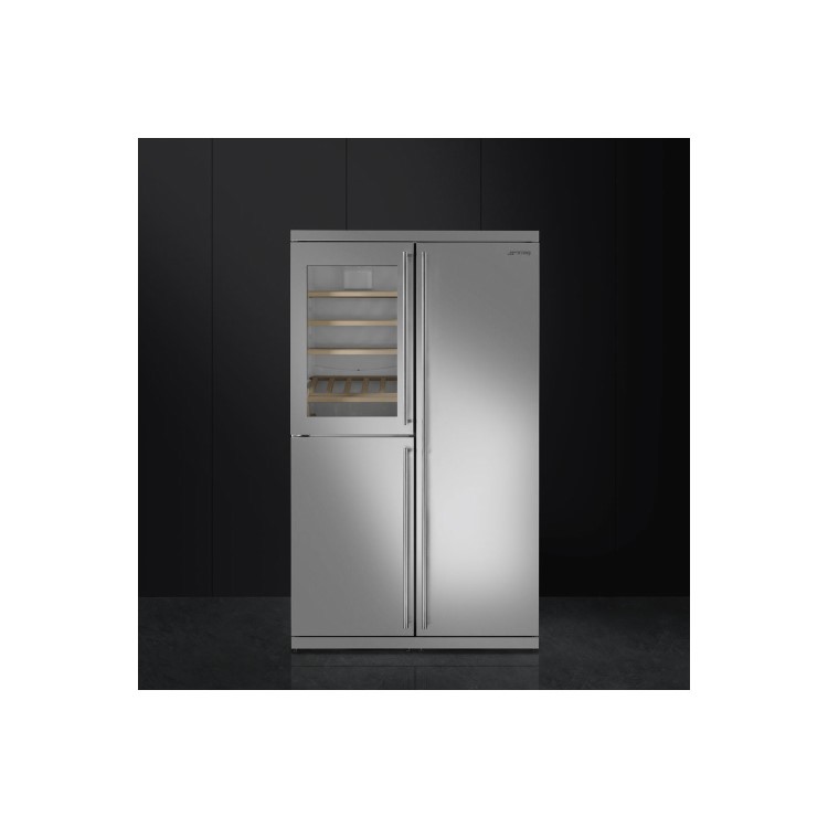 Smeg RF354RX 54cm Wide Freestanding Larder Fridge - Stainless Steel