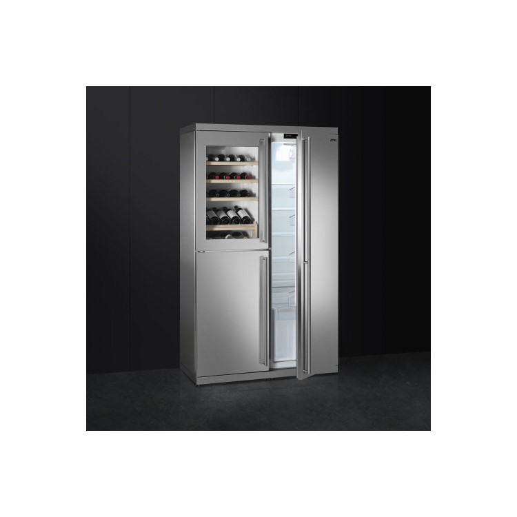 Smeg RF354RX 54cm Wide Freestanding Larder Fridge - Stainless Steel