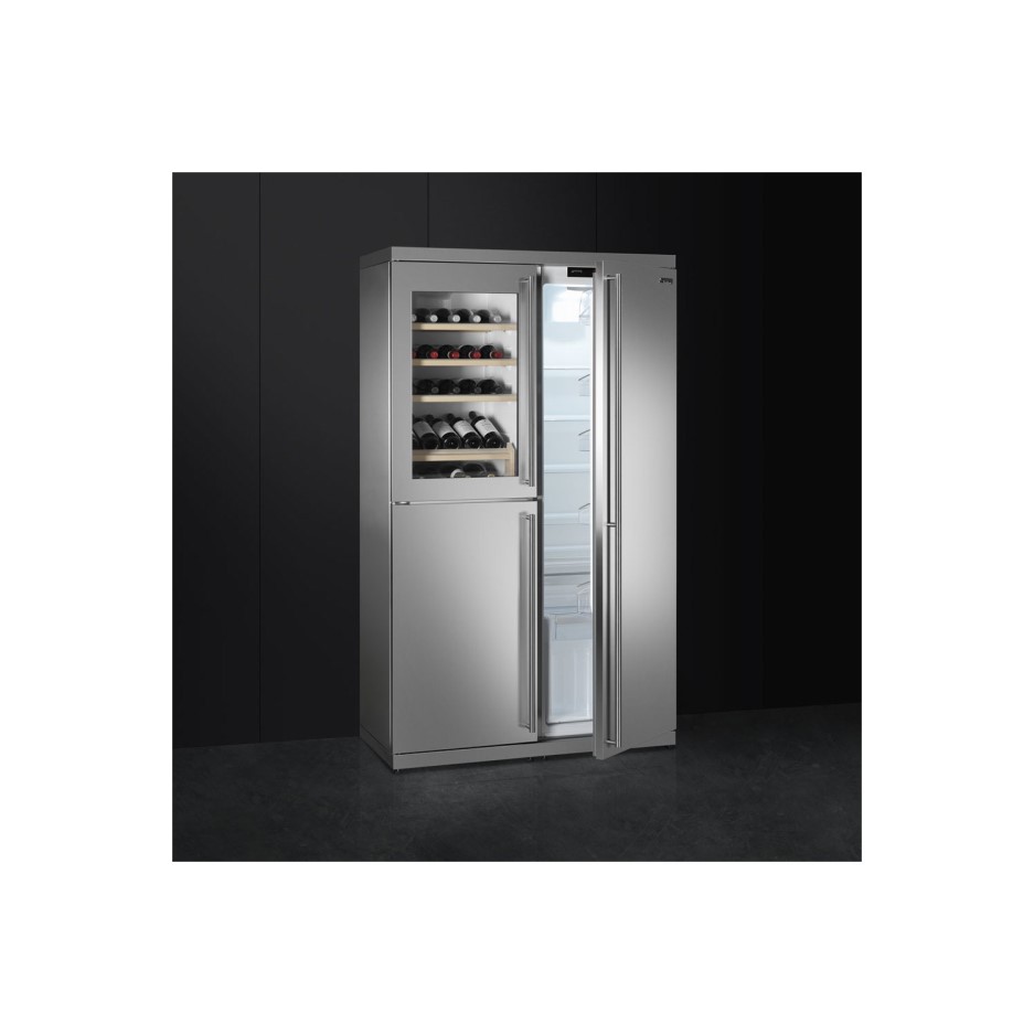 Smeg RF354RX 54cm Wide Freestanding Larder Fridge Stainless Steel