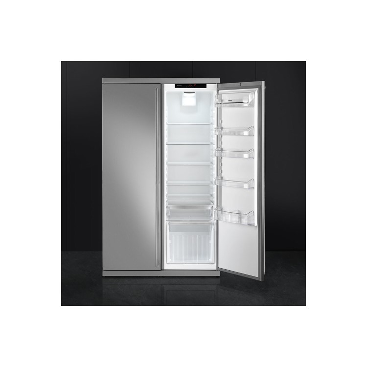 Smeg RF354RX 54cm Wide Freestanding Larder Fridge - Stainless Steel