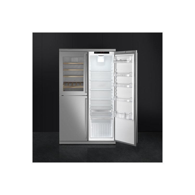 Smeg RF354RX 54cm Wide Freestanding Larder Fridge - Stainless Steel