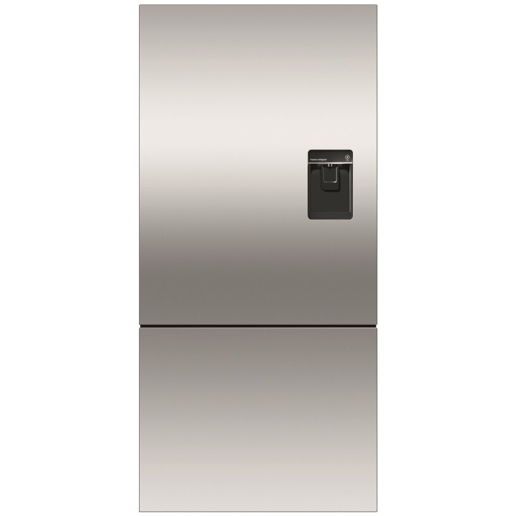 Fisher & Paykel RF522BRPUX6 25233 - 79cm Wide Right Hand Hinge Handleless Freestanding Fridge Freezer  With And Water Stainless Steel