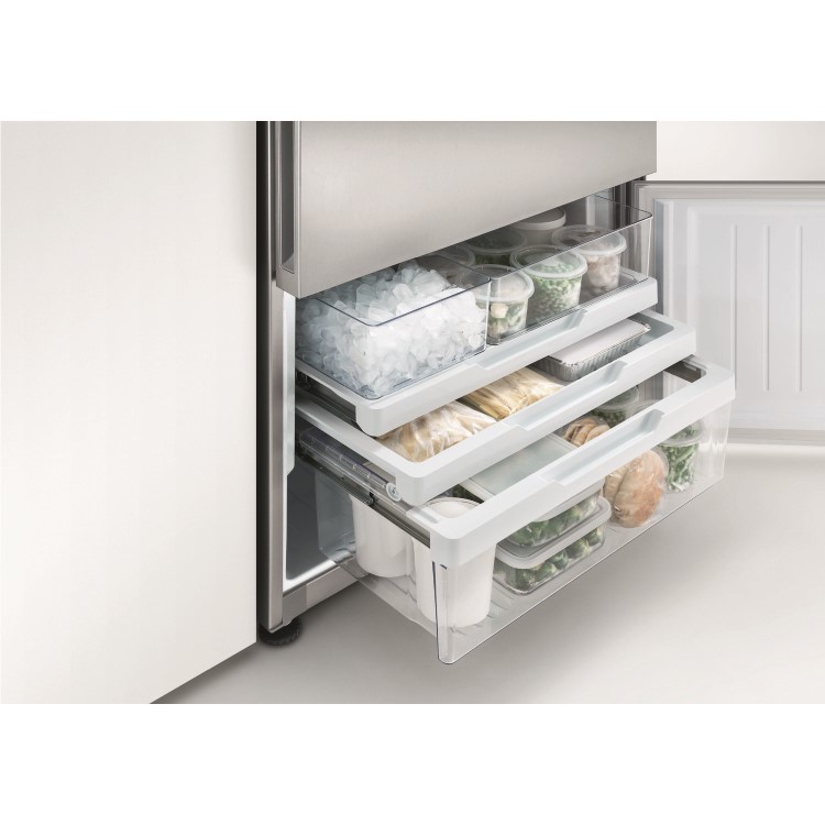 Fisher & Paykel RF522BRPUX6 25233 - 79cm Wide Right Hand Hinge Handleless Freestanding Fridge Freezer  With And Water Stainless Steel