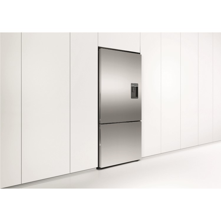 Fisher & Paykel RF522BRPUX6 25233 - 79cm Wide Right Hand Hinge Handleless Freestanding Fridge Freezer  With And Water Stainless Steel