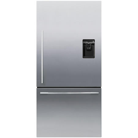 Fisher & Paykel RF522WDRUX4 25183 Door-And-Drawer Design Right Hand Hinge Freestanding Fridge Freezer With Ice And Water - EZKleen Stainless Steel