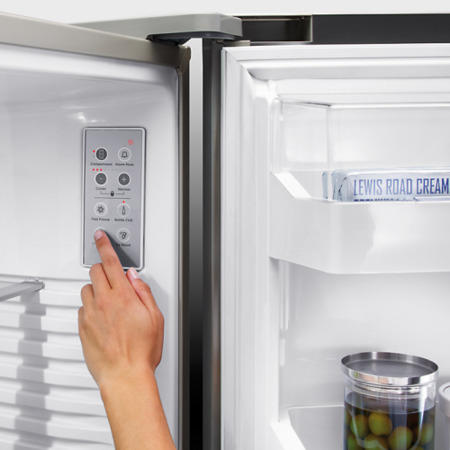 Fisher & Paykel RF522WDRUX4 25183 Door-And-Drawer Design Right Hand Hinge Freestanding Fridge Freezer With Ice And Water - EZKleen Stainless Steel