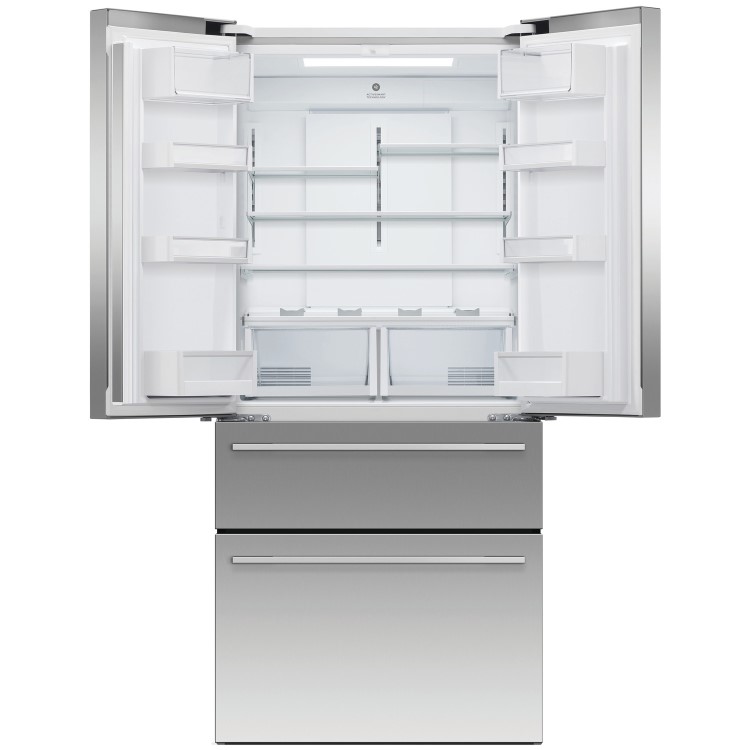 Fisher & Paykel Fridge Freezer French Door Double Freezer Drawers 790mm - Ice & Water