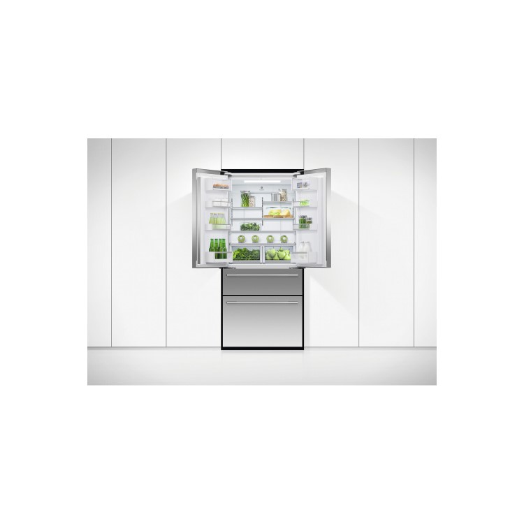 Fisher & Paykel Fridge Freezer French Door Double Freezer Drawers 790mm - Ice & Water
