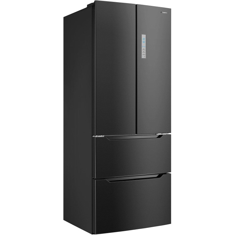 GRADE A2 - Hisense RF528N4AB1 70cm Wide French Door Freestanding Fridge Freezer - Black
