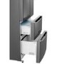 GRADE A2 - Hisense RF528N4AB1 70cm Wide French Door Freestanding Fridge Freezer - Black