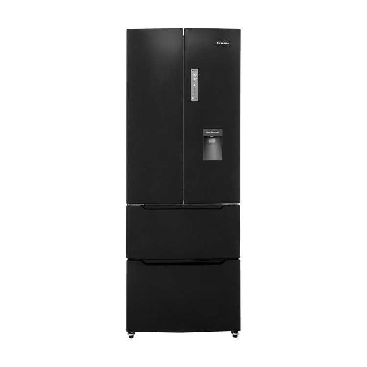 GRADE A2 - Hisense RF528N4WB1 American Style Side-by-side Fridge Freezer - Black