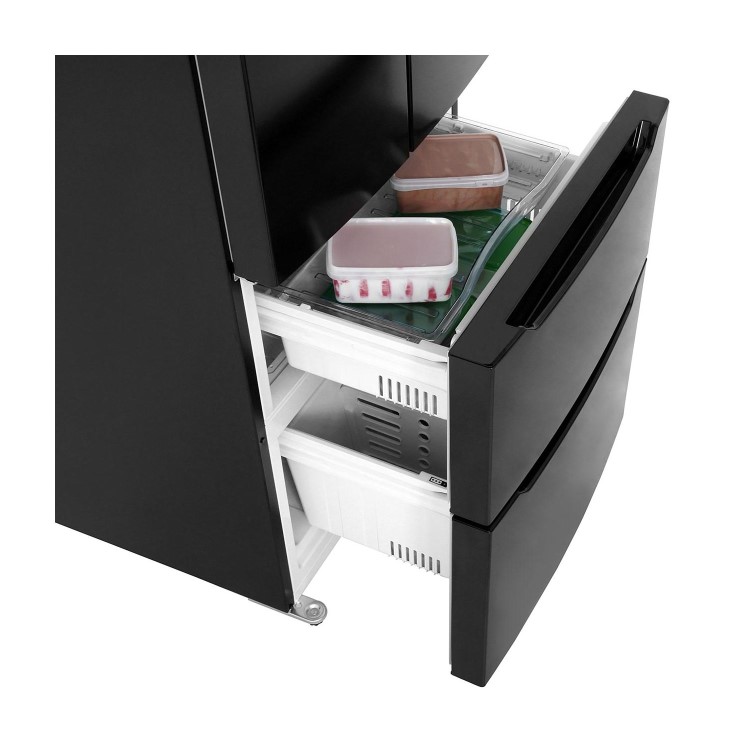 GRADE A2 - Hisense RF528N4WB1 American Style Side-by-side Fridge Freezer - Black