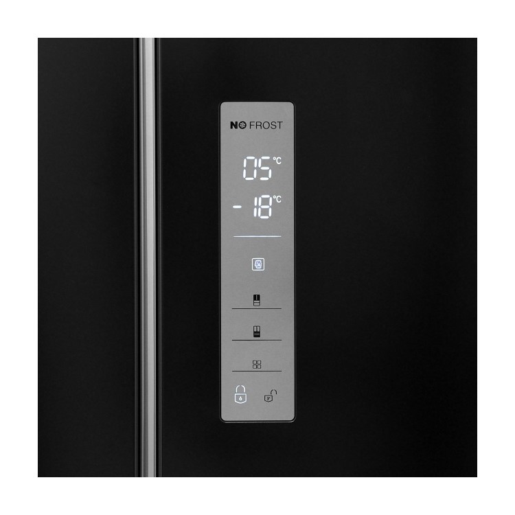 GRADE A2 - Hisense RF528N4WB1 American Style Side-by-side Fridge Freezer - Black