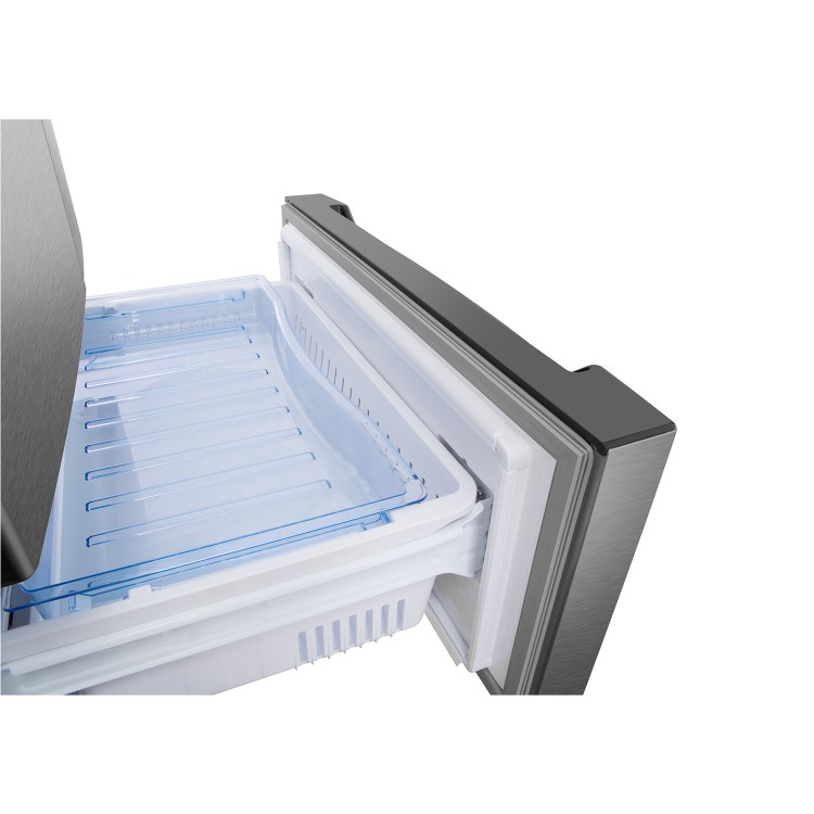 GRADE A3 - Hisense RF528N4WC1 50/50 Split Frost Free American Style Fridge Freezer - Stainless Steel