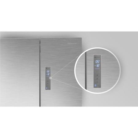 GRADE A3 - Hisense RF528N4WC1 50/50 Split Frost Free American Style Fridge Freezer - Stainless Steel