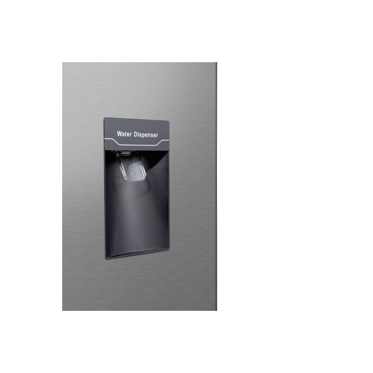 GRADE A3 - Hisense RF528N4WC1 50/50 Split Frost Free American Style Fridge Freezer - Stainless Steel