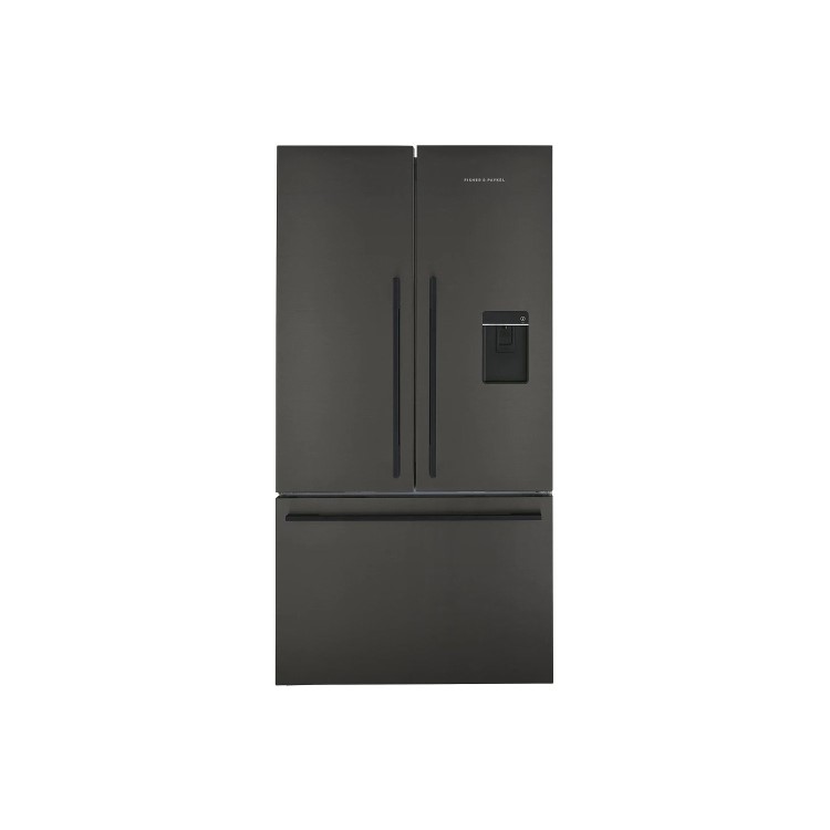 Fisher & Paykel 541 Litre French Style American Fridge Freezer - Black Steel