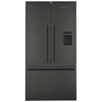 Fisher & Paykel 541 Litre French Style American Fridge Freezer - Black Steel