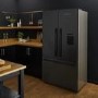 Fisher & Paykel 541 Litre French Style American Fridge Freezer - Black Steel