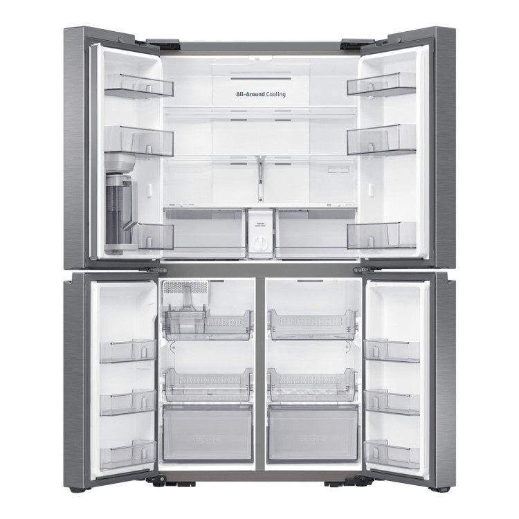 Samsung 649 Litre Four Door American Fridge Freezer with Autofill Pitcher - Stainless Steel