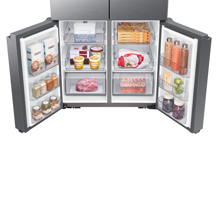 Samsung 649 Litre Four Door American Fridge Freezer - Stainless Steel