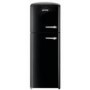 Gorenje RF60309OBK-L Retro Style Left Hand Hinge Top Mount Freestanding Fridge Freezer Black