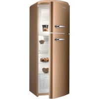 Gorenje RF60309OCO Retro Style Right Hand Hinge Top Mount Freestanding Fridge Freezer Royal Coffee