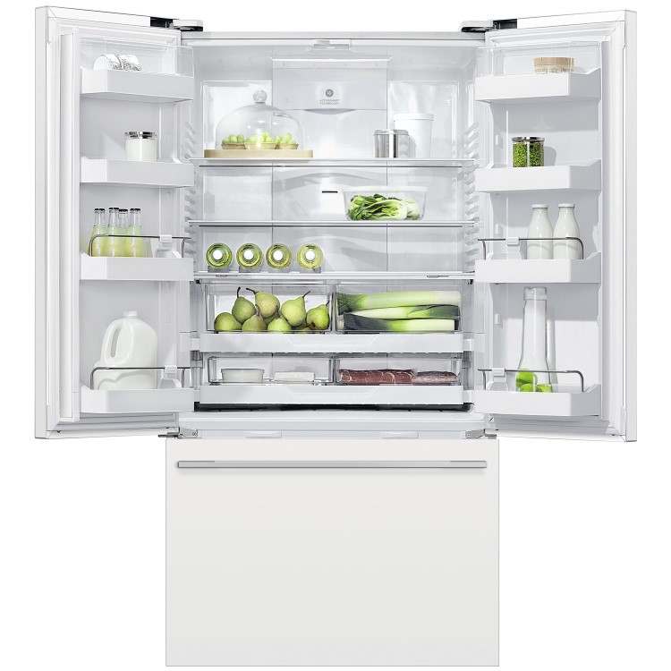 Fisher & Paykel 569 Litre French Style American Fridge Freezer - White