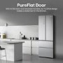 Hisense PureFlat 485 Litre 60/40 Fridge Freezer - Stainless Steel