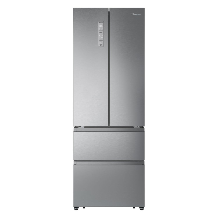 Hisense PureFlat 485 Litre 60/40 Fridge Freezer - Stainless Steel