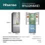 Hisense PureFlat 485 Litre 60/40 Fridge Freezer - Stainless Steel