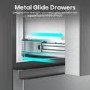 Hisense PureFlat 485 Litre 60/40 Fridge Freezer - Stainless Steel