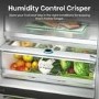 Hisense PureFlat 485 Litre 60/40 Fridge Freezer - Stainless Steel