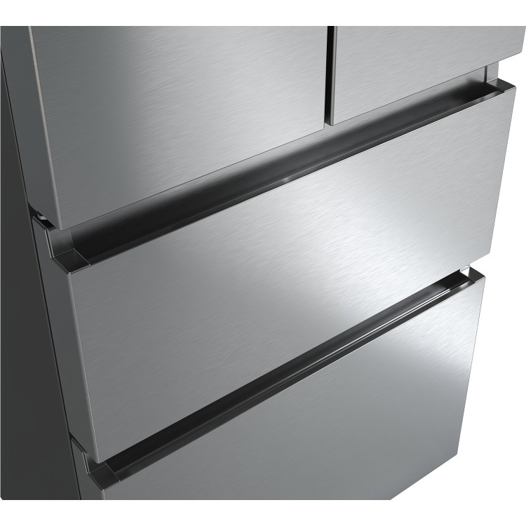 Hisense 485 Litre 70/30 Freestanding Fridge Freezer - Stainless Steel