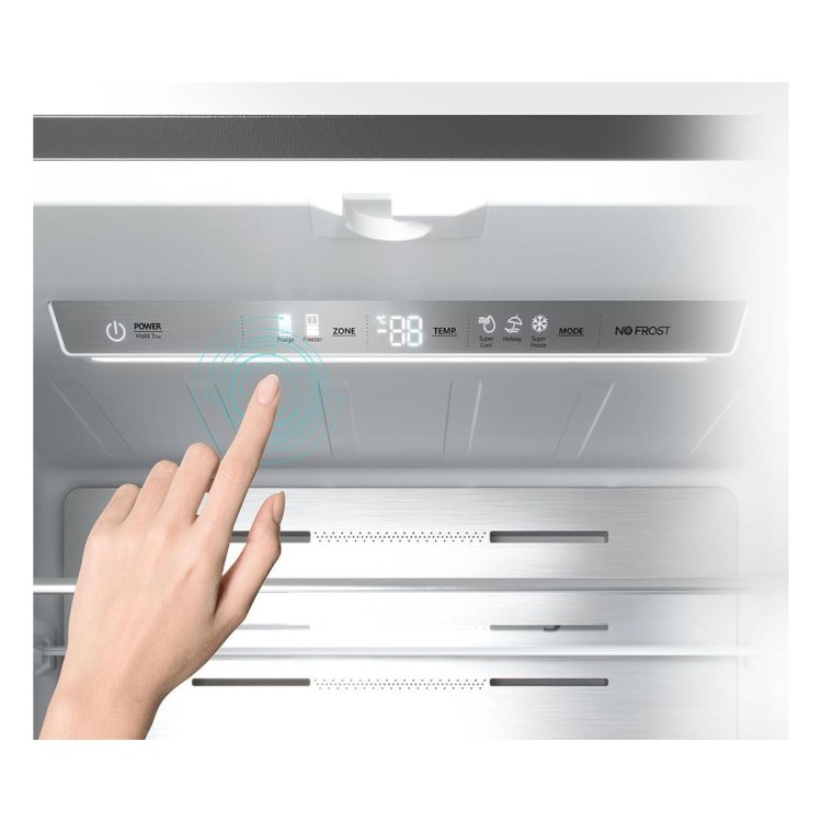 Hisense PureFlat Slim 485 Litre French Style American Fridge Freezer - Black