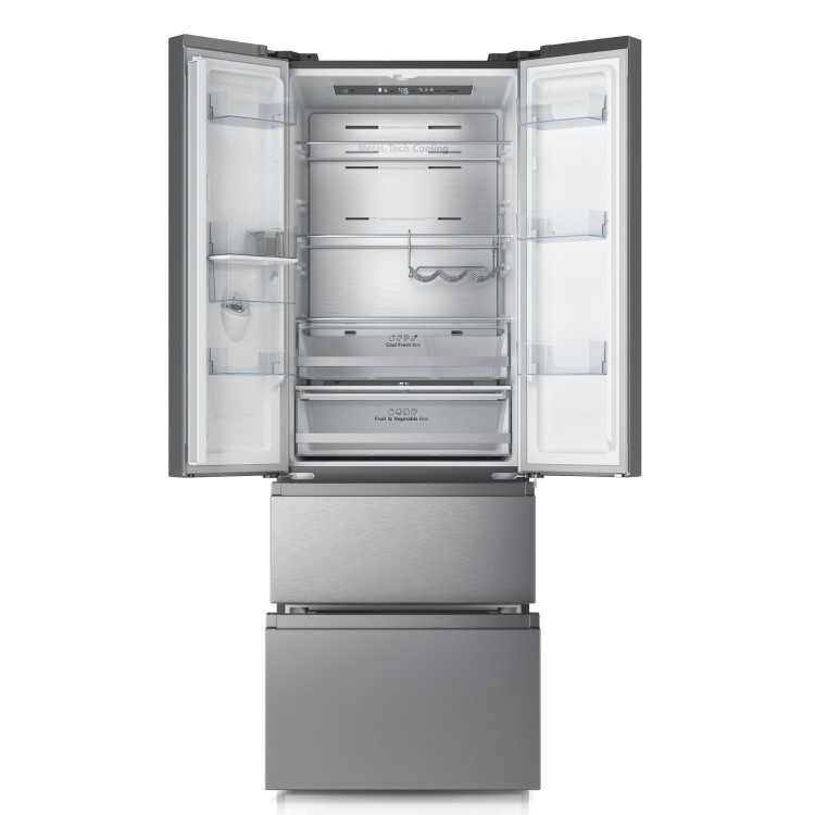 Hisense PureFlat 485 Litre 60/40 Fridge Freezer - Stainless Steel