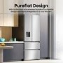 Hisense PureFlat 485 Litre 60/40 Fridge Freezer - Stainless Steel