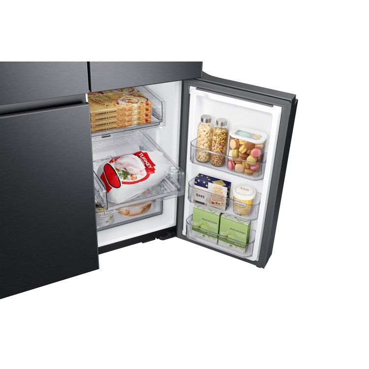 Samsung 647 Litre French Style Fridge Freezer with Beverage Center - Black