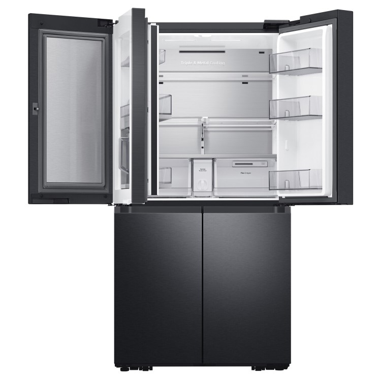 Samsung 647 Litre French Style Fridge Freezer with Beverage Center - Black